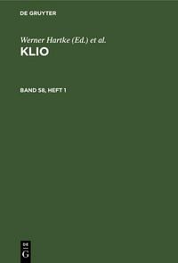 Produktbild: Klio. Band 58, Heft 1