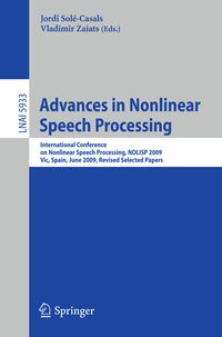 Produktbild: Advances in Nonlinear Speech Processing