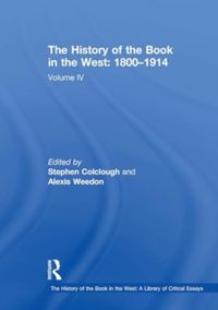 Produktbild: Colclough, S: History of the Book in the West: 1800?1914