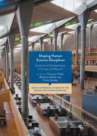 Produktbild: Shaping Human Science Disciplines
