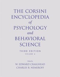 Produktbild: The Corsini Encyclopedia of Psychology and Behavioral Science