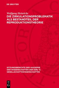 Produktbild: Die Zirkulationsproblematik als Bestandteil der Reproduktionstheorie