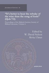 Produktbild: "It's better to hear the rebuke of the wise than the song of fools" (Qoh 7:5)