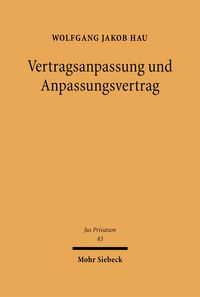Produktbild: Vertragsanpassung und Anpassungsvertrag