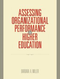 Produktbild: Assessing Organizational Performance in Higher Education