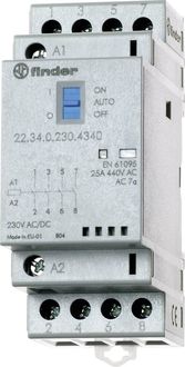 Produktbild: Finder 22.34.0.048.4720 Sch&uuml;tz 3 Schlie&szlig;er, 1 &Ouml;ffner 48 V/DC, 48 V/AC 25A 1St.