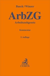 Produktbild: Arbeitszeitgesetz. ArbZG