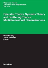 Produktbild: Operator Theory, Systems Theory and Scattering Theory: Multidimensional Generalizations