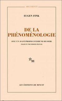 Produktbild: De la ph&eacute;nom&eacute;nologie