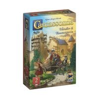 Produktbild: Hans im Gl&uuml;ck HIGD0132 - Carcassonne, H&auml;ndler & Baumeisterin (Auflage 2025), 2. Erweiterung