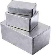 Produktbild: Hammond Electronics 1590P1BK Universal-Gehäuse 153 x 82 x 50 Aluminium Druckguss Schwarz 1 St.