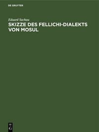 Produktbild: Skizze des Fellichi-Dialekts von Mosul
