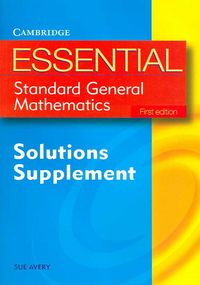 Produktbild: Avery, S: Essential Standard General Maths First Edition Sol