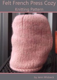 Produktbild: Felt French Press Cozy Knitting Pattern