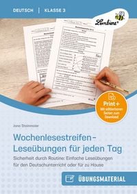 Produktbild: Wochenlesestreifen - Lese&uuml;bungen f&uuml;r jeden Tag