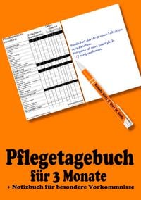 Produktbild: Pflegetagebuch f&uuml;r 3 Monate - inkl. Notizbuch
