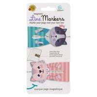 Produktbild: Line Markers (Cats/Katzen) - Magnetische Lesezeichen - 2er Set