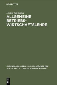 Produktbild: Allgemeine Betriebswirtschaftslehre
