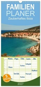 Produktbild: Familienplaner 2027 - Zauberhaftes Ibiza mit 5 Spalten (Wandkalender, 21 x 45 cm) CALVENDO