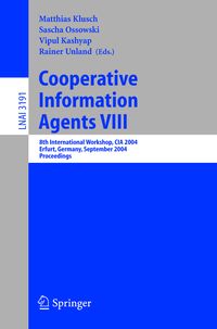 Produktbild: Cooperative Information Agents VIII