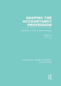 Produktbild: Shaping the Accountancy Profession (RLE Accounting)