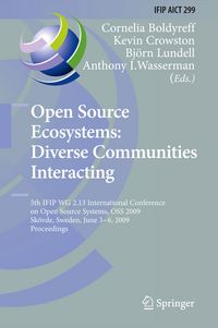 Produktbild: Open Source Ecosystems: Diverse Communities Interacting