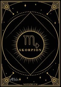 Produktbild: Edles Notizbuch Sternzeichen Skorpion | Designed by Alfred Herler