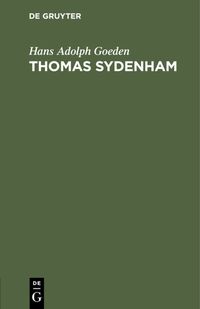 Produktbild: Thomas Sydenham