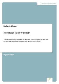 Produktbild: Konstanz oder Wandel?