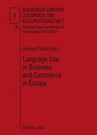 Produktbild: Language Use in Business and Commerce in Europe