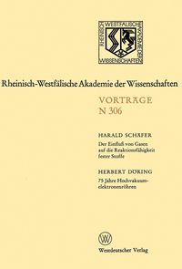 Produktbild: Der Einflu&szlig; von Gasen auf die Reaktionsf&auml;higkeit fester Stoffe