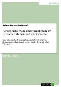 Produktbild: Konzeptualisierung und Formulierung im Deutschen als Erst- und Zweitsprache
