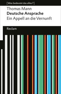 Produktbild: Deutsche Ansprache. Ein Appell an die Vernunft