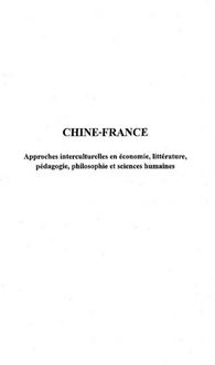 Produktbild: Chine-france. approches interculturelles