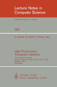 Produktbild: High Performance Transaction Systems