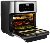 Produktbild: Princess Aerofryer Hei&szlig;luft-Ofen 10l 1500W mit Display Schwarz, Silber