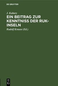 Produktbild: Ein Beitrag zur Kenntniss der Ruk-Inseln
