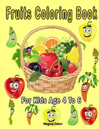 Produktbild: Fruits Coloring Book For Kids Age 4 To 6