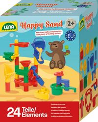 Produktbild: LENA 5043 - Happy Sand, 24-teilig, Kunststoff, Sandspielzeug