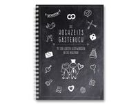 Produktbild: Familiawedding black-Doodle- Design XXL Gästebuch zur Hochzeit