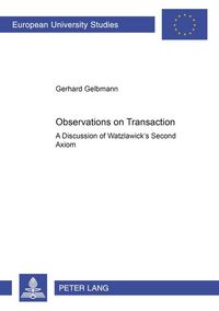 Produktbild: Observations on Transaction