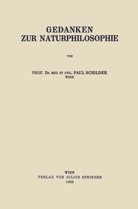 Produktbild: Gedanken zur Naturphilosophie