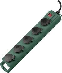 Produktbild: Brennenstuhl 1159910215 Outdoor Steckdosenleiste mit Schalter 5fach Gr&uuml;n Schutzkontakt 1St.