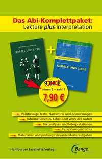 Produktbild: Kabale und Liebe &ndash; Das Abi-Komplettpaket: Lekt&uuml;re plus Interpretation.