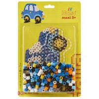 Produktbild: Hama&reg; B&uuml;gelperlen Maxi - Blisterset Auto - 1 Stiftplatte Auto, 250 Perlen.