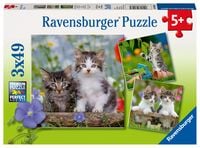 Produktbild: Puzzle Ravensburger S&uuml;&szlig;e Samtpf&ouml;tchen 3 X 49 Teile
