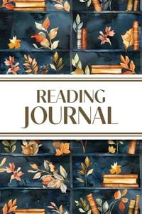 Produktbild: Reading Journal (Watercolor Fall Leaves Bookshelves)