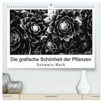 Produktbild: Die grafische Sch&ouml;nheit der Pflanzen &ndash; Schwarz-Wei&szlig; (hochwertiger Premium Wandkalender 2026 DIN A2 quer), Kunstdruck in Hochglanz
