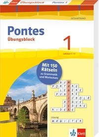 Produktbild: Pontes 1 Gesamtband (ab 2020) - &Uuml;bungsblock zum Schulbuch 1. Lernjahr.  Lektion 1-11
