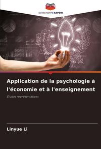 Produktbild: Application de la psychologie &agrave; l'&eacute;conomie et &agrave; l'enseignement